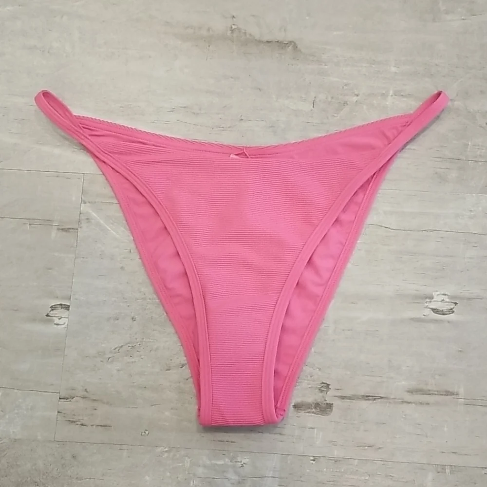 💕L*SPACE💕 Jay Bitsy Bikini Bottom Bubblegum Pink XL NWT